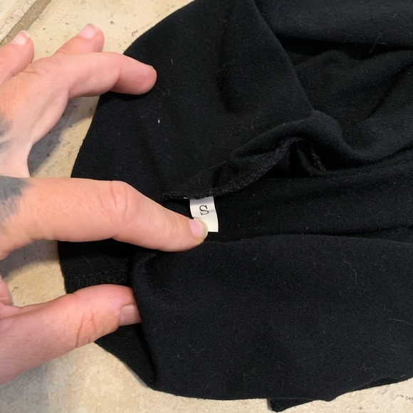 💙 "May Contain Alcohol" Graphic Black Racerback Tank Top - Size S - Picture 2 of 5